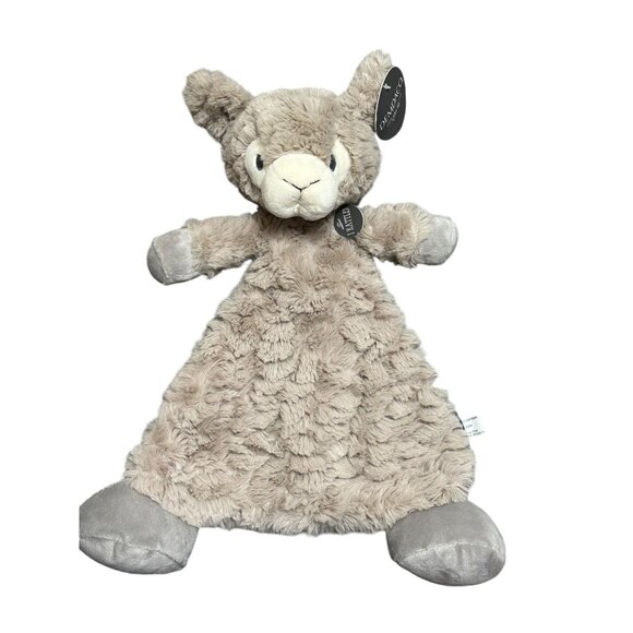 Demdaco Flat‎ Luna Llama Lovey Security Blanket Soother NWT - Picture 1 of 9